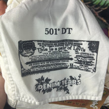 Load image into Gallery viewer, Denim Tears Levi’s Rhinestone Cotton Wreath Jeans Size 32”