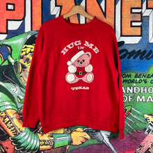 Load image into Gallery viewer, Vintage 90s Texas Hug Me Christmas Teddy Bear Sweatshirt Size L