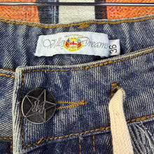 Load image into Gallery viewer, Vale Forever Distressed Cross Chain Jorts Size 36”