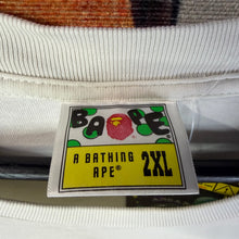 Load image into Gallery viewer, Bape Gradient Cream Ape Head Tee Size 2XL