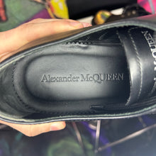 Load image into Gallery viewer, Alexander McQueen Calfskin Gold Toe Derby Black Size 41 / 8