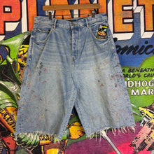 Load image into Gallery viewer, Purple Brand Beaded Jean Shorts Size 36”