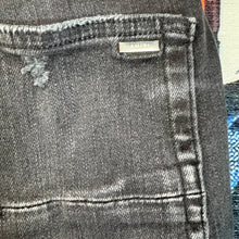 Load image into Gallery viewer, AMIRI Black Crystal Shotgun Skinny Jeans Size 34"