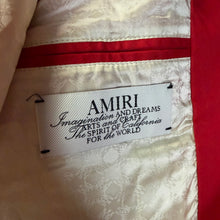 Load image into Gallery viewer, AMIRI Embroidered Red Cotton Jacket Size Medium
