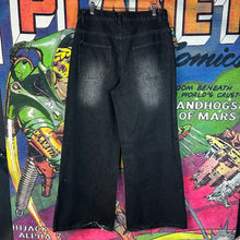 Load image into Gallery viewer, i was never included :( Text Print Baggy Jeans Size 32”