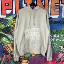 Load image into Gallery viewer, Helmut Lang Cities Spell Logo Hoodie Size Large
