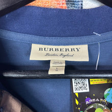 Load image into Gallery viewer, Burberry London Polo Shirt Blue Size Large