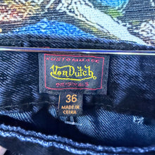 Load image into Gallery viewer, Von Dutch Bandidos 2 In 1 Pocket Straight Leg Jeans Size 36