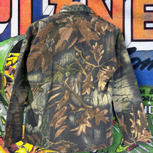 Load image into Gallery viewer, Vintage 90’s Camouflage Utility Jacket Size Youth Large