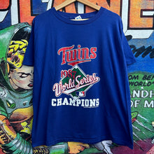 Load image into Gallery viewer, Vintage 80’s 87’ Minnesota Twins MLB Championship Tee Size Large