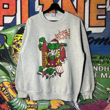 Load image into Gallery viewer, Vintage 90s Evil Frog Christmas Sweatshirt Size Large
