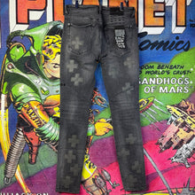 Load image into Gallery viewer, Ksubi Patch Black Jeans Size 33”

