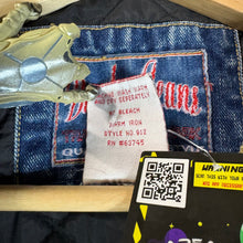 Load image into Gallery viewer, Vintage 80s Breaker Blue Jeans Denim Flannel Jacket Size Medium
