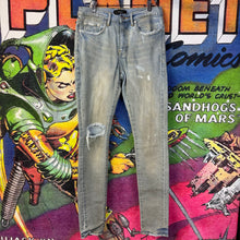Load image into Gallery viewer, Purple Brand P001 Light Dirty Wax Skinny Jeans Size 28
