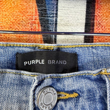 Load image into Gallery viewer, Purple Brand P1000 Light Washed Distressed Jeans Size 32

