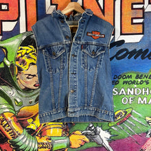 Load image into Gallery viewer, Vintage 80s Harley Davidson Levi's Denim Vest Size Small
