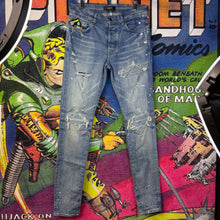 Load image into Gallery viewer, Amiri MX1 Paint Splatter Jeans Size 31”
