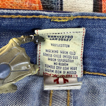 Load image into Gallery viewer, True Religion Embroidered Horseshoe Washed Denim Size 38
