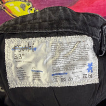 Load image into Gallery viewer, Ksubi Patch Black Jeans Size 33”
