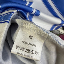 Load image into Gallery viewer, Vale “Vale State” Striped Polo Long-Sleeve Size Medium

