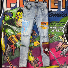 Load image into Gallery viewer, Amiri X Playboy Magazine Jeans Size 30”
