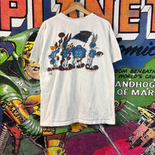 Load image into Gallery viewer, vintage 1990s Carolina Panthers Looney Tunes Crossover Tee Size Large
