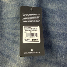 Load image into Gallery viewer, True Religion Ricky Single Needle Flap Straight Denim Size 34
