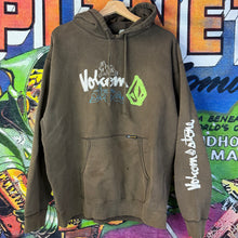 Load image into Gallery viewer, Y2K Volcom Brown Pullover Hoodie Size Medium
