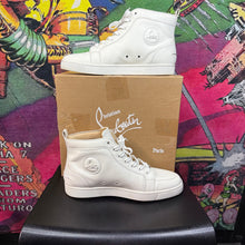 Load image into Gallery viewer, Christian Louboutin Louis Flat White Calfskin Leather Sneakers
