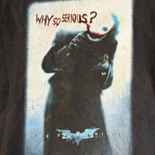 Load image into Gallery viewer, Y2K Batman The Dark Knight Joker " Why So Serious?" Tee Size Small
