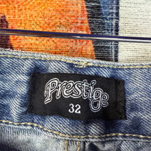 Load image into Gallery viewer, Prestige Collection Crystal Cascade Denim Size 32
