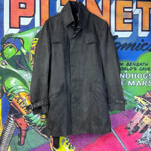 Load image into Gallery viewer, Tornado Mart Black Trench Coat Size Large
