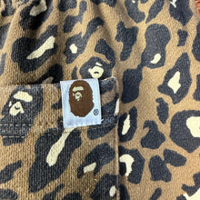 Load image into Gallery viewer, Bape Leopard Print Sweatpants Size Medium
