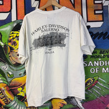 Load image into Gallery viewer, Vintage Harley Davidson Salerno, Italy Tee Size XL
