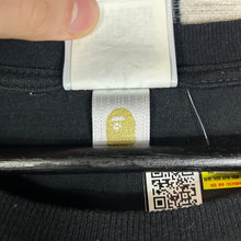 Load image into Gallery viewer, Bape Check Bleached Ape Head Tee Size 2XL
