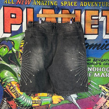 Load image into Gallery viewer, Vale Forever Cluster Jorts Size 38”

