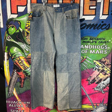 Load image into Gallery viewer, Marine Serre Regenerated Denim Wild Leg Pants Size XXL / 38”

