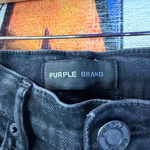 Load image into Gallery viewer, Purple Brand P001 Low Rise Black Skinny Jeans Size 28
