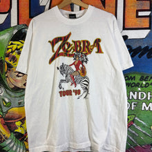 Load image into Gallery viewer, Vintage 90s Zebra Band Tour Tee Size XL
