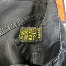 Load image into Gallery viewer, Evisu Black Glitter Seagull Jeans Size 29”
