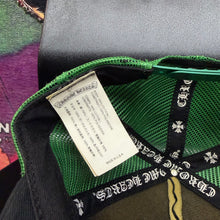 Load image into Gallery viewer, Green Chrome Hearts CH HOLLYWOOD, USA Trucker Hat
