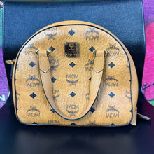 Load image into Gallery viewer, MCM Essential Visetos Half Moon Tote Bag
