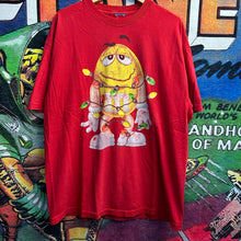 Load image into Gallery viewer, Y2K Gel Print M&amp;M’s Xmas Tee XL

