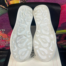 Load image into Gallery viewer, Alexander McQueen Oversized Sneakers White Galactic Blue Size 8
