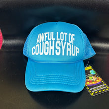 Load image into Gallery viewer, Awful Lot of Cough Syrup Blue Trucker Hat
