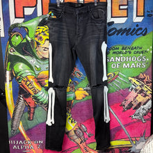 Load image into Gallery viewer, Amiri Bone Slash Jeans Size 38”
