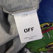 Load image into Gallery viewer, Off-White Varsity Ringer Grey Tee Shirt Size XL

