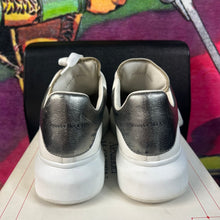 Load image into Gallery viewer, Alexander McQueen Oversized Sneakers White Silver Size 39.5 / 6.5
