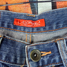 Load image into Gallery viewer, Ed Hardy Skull Embroidered Shorts Size 30-32”
