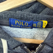 Load image into Gallery viewer, Polo Ralph Lauren Charcoal Grey Full-Zip Up Hoodie Size 2XL
